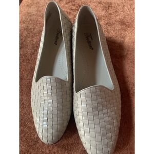 Trotters Womens Shoes 9.5 Med  Taupe Leather Uppers Teacher Granny Office Career